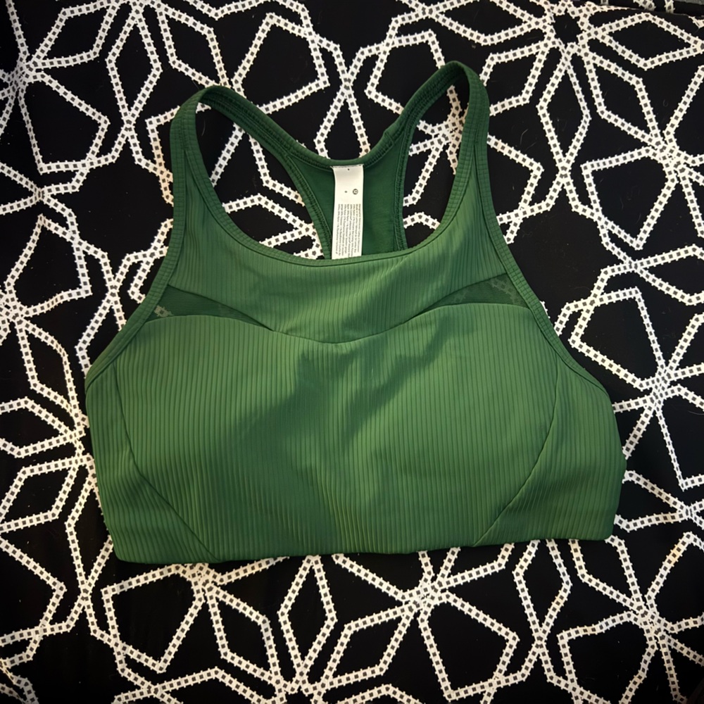 Sz 8 Vintage lululemon Athletica Green Women's Sports Bra
